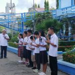 Officers of Child-Leaders and Advocates of the Municipality of Magallanes took oath during the Flag Raising Ceremony of the Local Government Unit